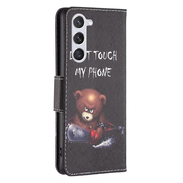 Til Samsung Galaxy S24 tegnebogstativetui mønstertelefoncover