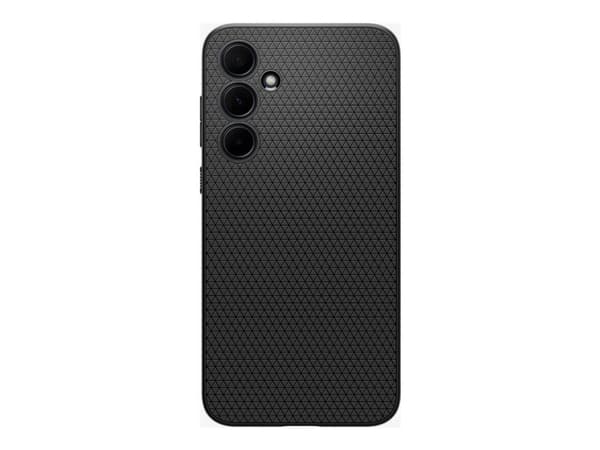Spigen Liquid Air - Baksidesskydd för mobiltelefon - termoplastisk polyuretan (TPU) - mattsvart - för Samsung Galaxy A35