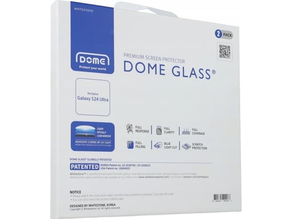 Whitestone Dome Glass Herdet Glass til Samsung Galaxy S24 Ultra - 2 stk.