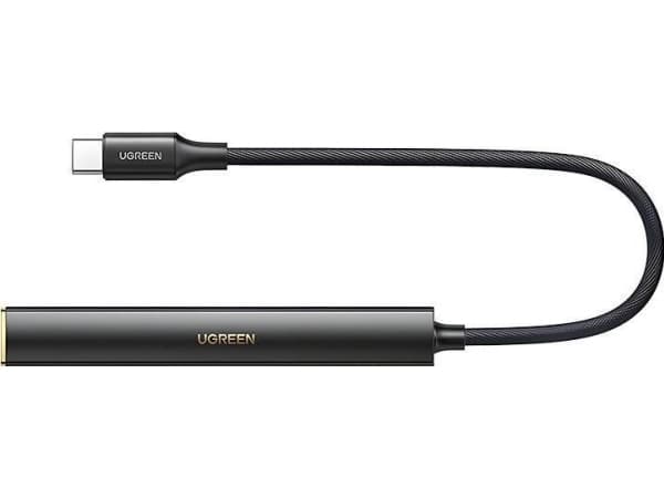 Ugreen CM545 DAC hodetelefonforsterker fra USB-C til 3,5 mm minikontakt - svart