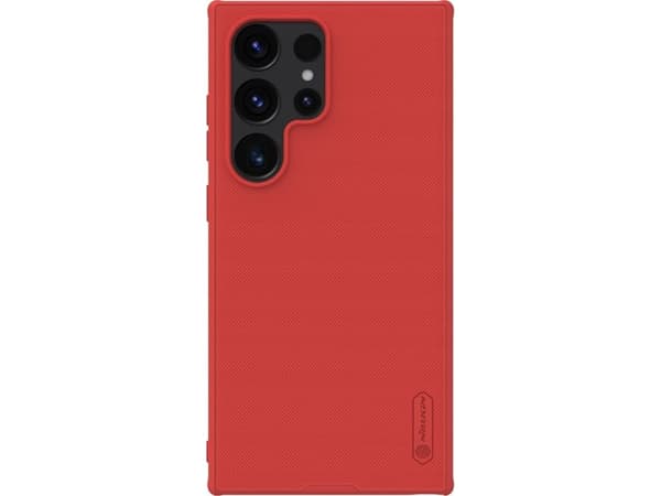 Nillkin Nillkin Super Frosted Shield Pro pansret deksel til Samsung Galaxy S24 Ultra - rød