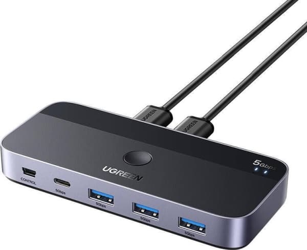 Ugreen Switch USB 3.0 UGREEN CM662, 2X4 ut (svart)