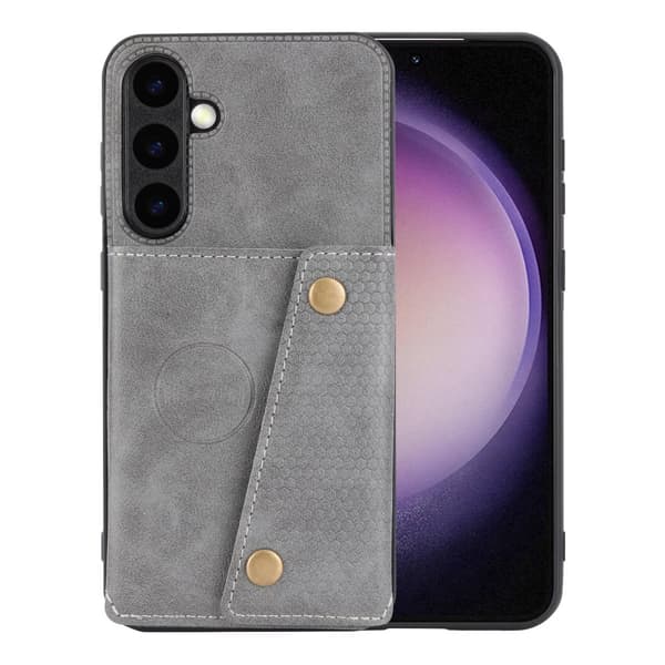 Samsung Galaxy S24 - Exklusivt Retroinspirerat Plånboksfodral i Läder