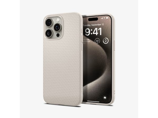 Spigen Liquid Air, Omslag, Apple, iPhone 15 Pro, 15,5 cm (6.1"), Titan