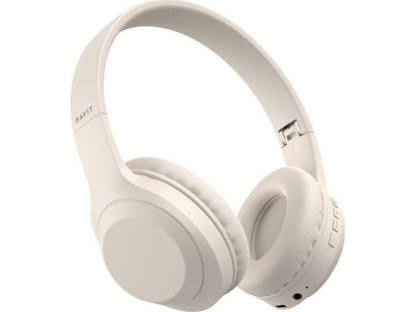 Havit H628BT - wireless on-ear headphones, beige