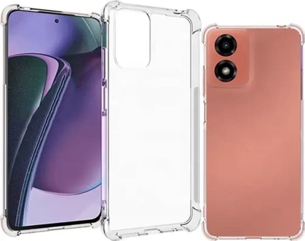 Insmat Impact - Baksidedeksel for mobiltelefon - termoplast-polyuretan (TPU), polykarbonat - blank - for Motorola Moto G04