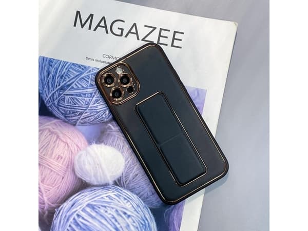 Hurtel Uusi Kickstand Case Samsung Galaxy A13 5G jalustalla musta