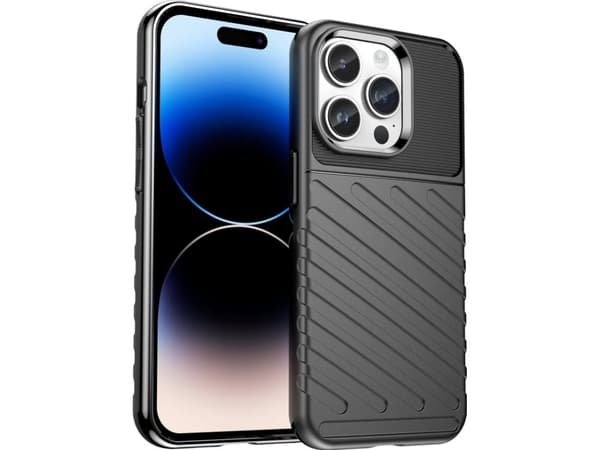 Hurtel Thunder Case iPhone 14 Pro Max deksel, pansret deksel, svart