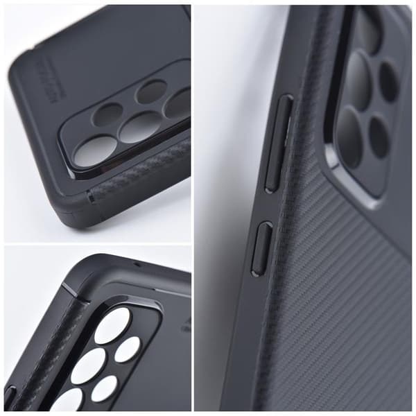 Galaxy A05s Mobilskal Carbon Premium - Svart