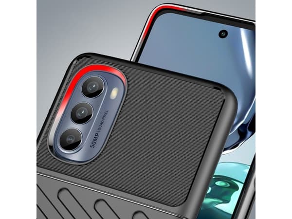 Hurtel Thunder Case fodral för Motorola Moto G62 5G silikonpansrat fodral sort