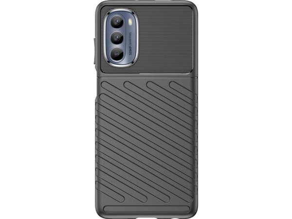 Hurtel Thunder Case fodral för Motorola Moto G62 5G silikonpansrat fodral sort