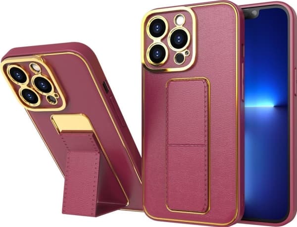 Hurtel Uusi Kickstand Kotelo Samsung Galaxy A12 5G jalusta punainen