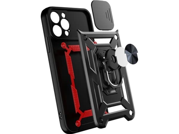 Hurtel Hybrid Armor Camshield iPhone 14 Pro-deksel pansret deksel med kameradeksel rosa