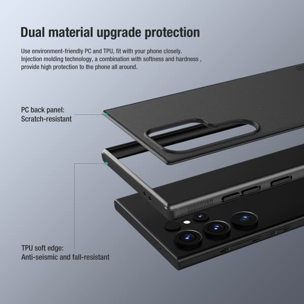 NILLKIN Frostet Hårdt Plastiketui Samsung Galaxy S24 Ultra