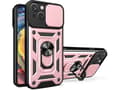 Pikkukuva 1 / 5: Hurtel Hybrid Armor Camshield iPhone 14 Plus panssaroitu kotelo, jossa on kamerasuoja vaaleanpunainen