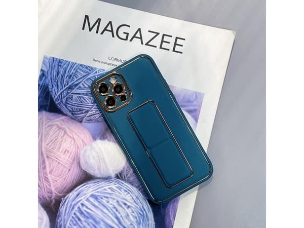 Hurtel New Kickstand Case-deksel til iPhone 13 Pro Max med stativ blå