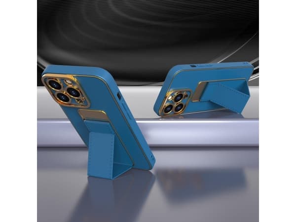 Hurtel New Kickstand Case-deksel til iPhone 13 Pro Max med stativ blå