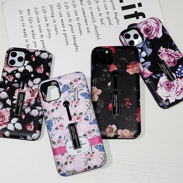 Moderigtigt etui med fingerholder - iPhone 11 Pro Max