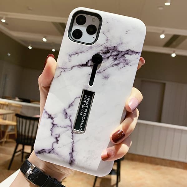 Moderigtigt etui med fingerholder - iPhone 11 Pro Max