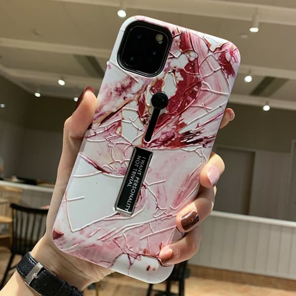 Moderigtigt etui med fingerholder - iPhone 11 Pro Max