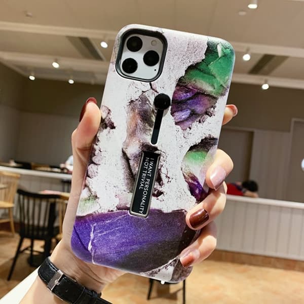 Moderigtigt etui med fingerholder - iPhone 11 Pro Max