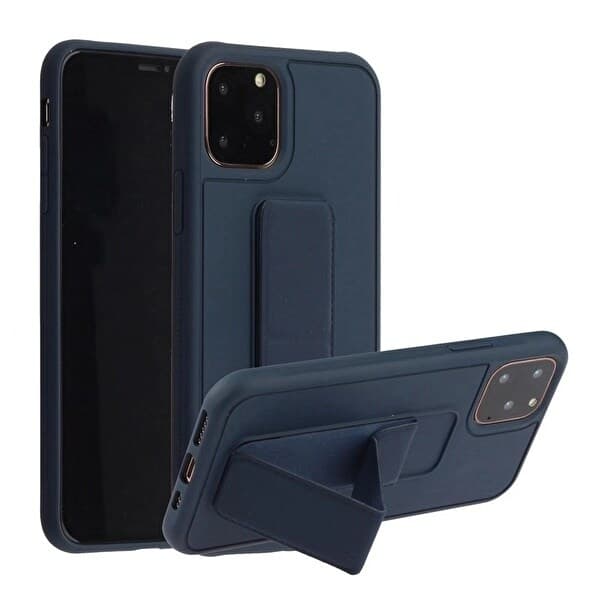 Silikonikotelo jalustalla iPhone 11 Pro Maxille