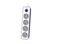 Pikkukuva 2 / 2: PHILIPS POWER PLUG WHITE/BlUE 4-SPOT 1.5M CHP2145U/60