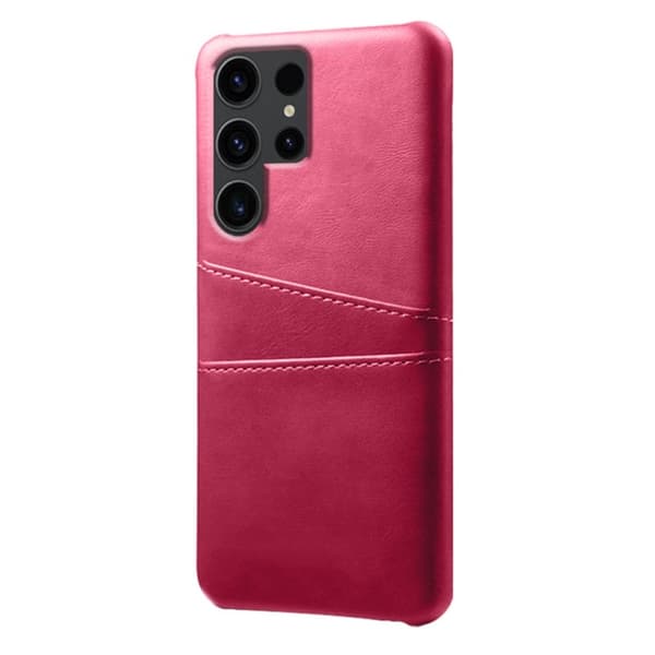 Til Samsung Galaxy S24 Ultra KSQ PU-læderbelagt skal hårdt etui