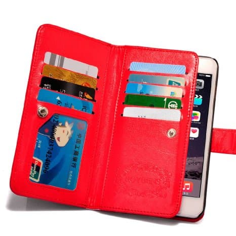 iPhone 6Plus/6s Plus  - Rymligt 9-Korts Fodral av LEMAN