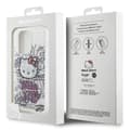 Miniatyrbild 6 av 6: Hello Kitty iPhone 13 Pro Max Mobilskal Bricks Graffiti - Vit