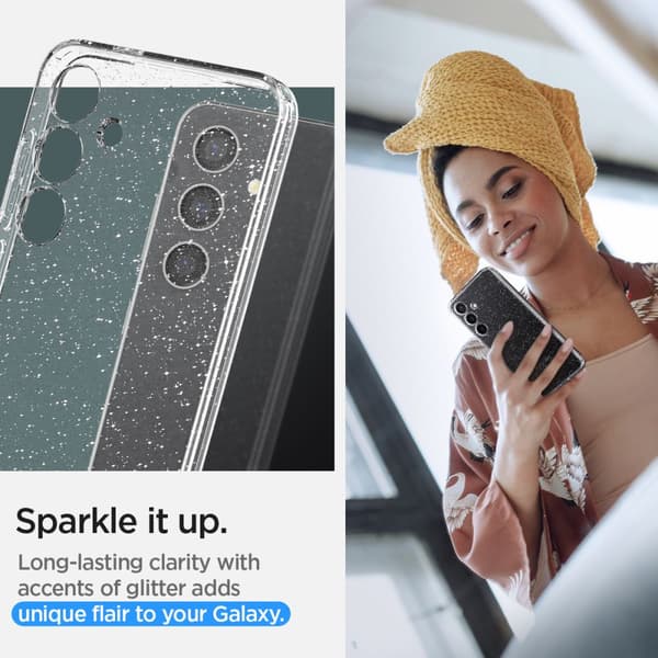 Spigen Samsung Galaxy S24 Case Liquid Crystal Glitter Clear