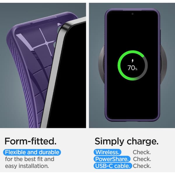 Spigen Samsung Galaxy S24 Case Liquid Air Purple