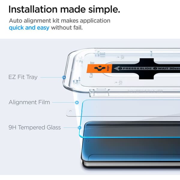 Spigen Samsung Galaxy S24 Plus Screen Protector GLAS.tR EZ Fit 2-Pack