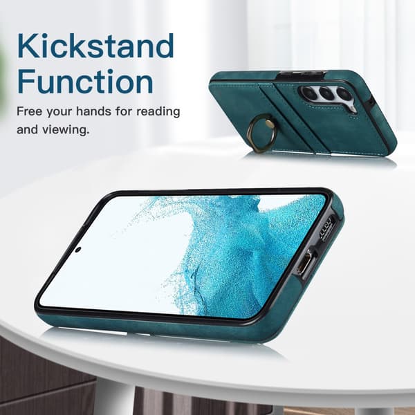 Samsung Galaxy S24 Skal Kortfack Och Ringhållare Grön