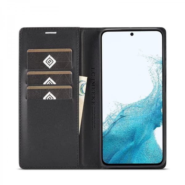 LC.IMEEKE Plånboksfodral Samsung Galaxy A15 Kolfibertextur