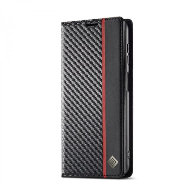 LC.IMEEKE Plånboksfodral Samsung Galaxy A15 Kolfibertextur