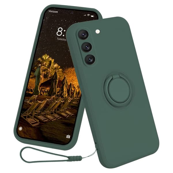 Samsung Galaxy S24 Skal Med Ringhållare Grön