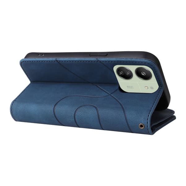 KT Wallet Case til Xiaomi Redmi 13C - Blå-Rød