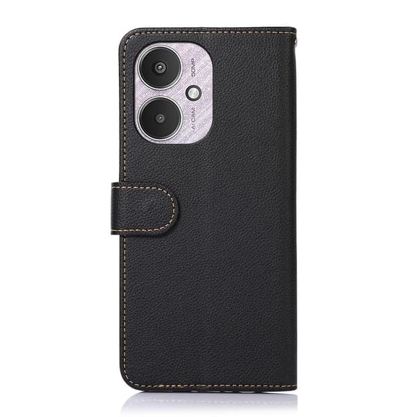 KHAZNEH Plånboksfodral till Xiaomi Redmi 13C - Svart-Röd