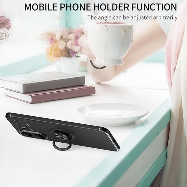 Til Xiaomi Redmi 13C Hybrid Shell fingerring metalplade