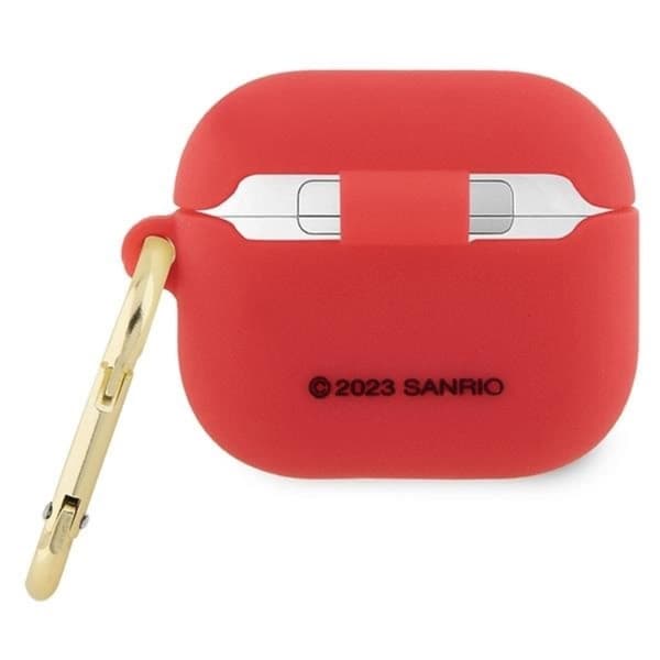 Hello Kitty AirPods 3 Skal Silikon 3D Kitty Head - Röd