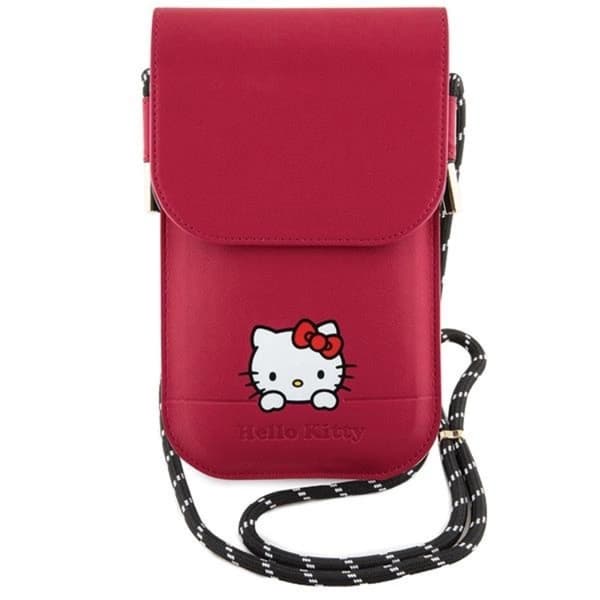 Hello Kitty Halsbandsfodral Läder Daydreaming - Röd