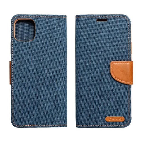 Xiaomi Redmi Note 13 Pro 5G Plånboksfodral Canvas - Marinblå