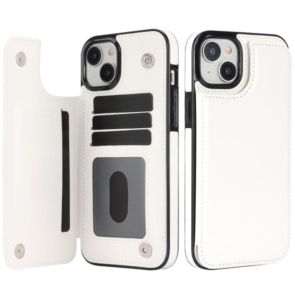 Iphone 15 - Läder Fodral med 3-kortfack