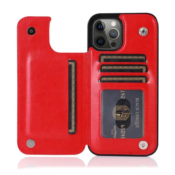 15 Pro - Läder Fodral med 3-kortfack