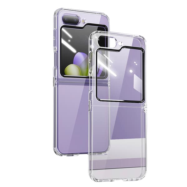 Galaxy Z Flip 5 - Genomskinligt silikonfodral