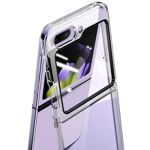 Galaxy Z Flip 5 - Genomskinligt silikonfodral