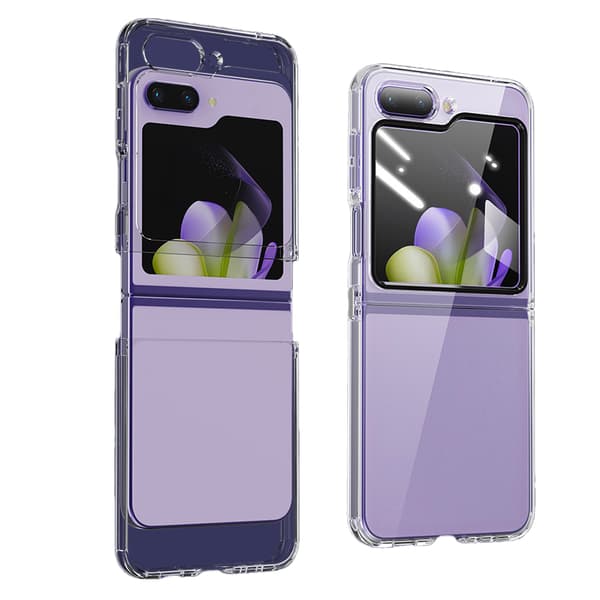 Galaxy Z Flip 5 - Genomskinligt silikonfodral