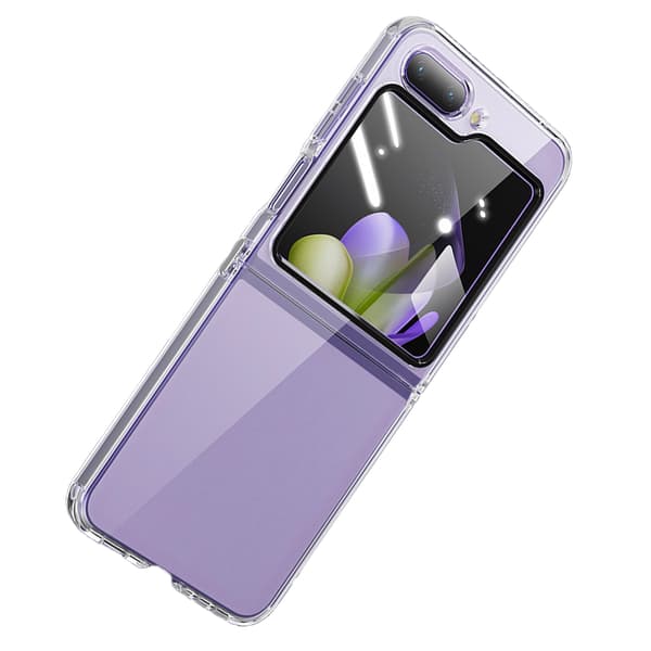 Galaxy Z Flip 5 - Genomskinligt silikonfodral