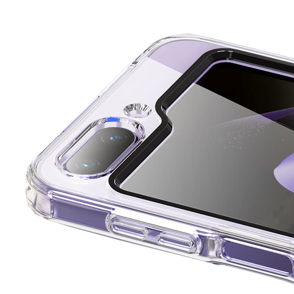 Galaxy Z Flip 5 - Genomskinligt silikonfodral